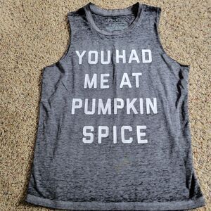 Womens XS Pumpkin Spice Sleeveless Top
